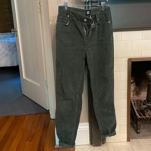 BDG Army Green Corduroy Pant